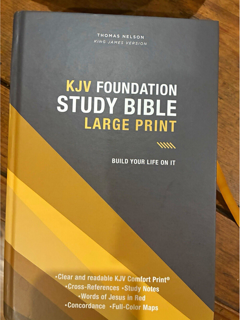 Thomas Nelson KJV Foundation Study Bible Large Print Hardcover Red Letter Maps